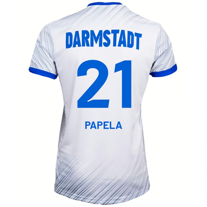 Kinder Merveille Papela #21 Weiß Blau Auswärtstrikot Trikot 2024/25 T-Shirt