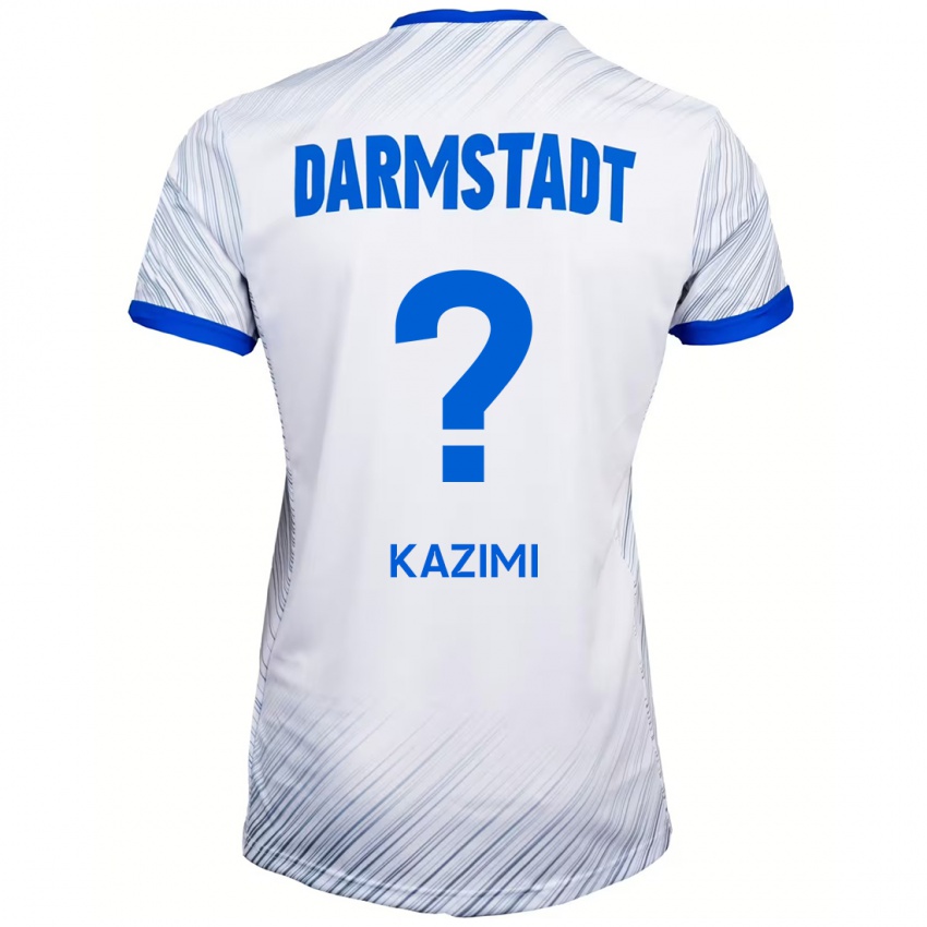 Kinder Yasin Kazimi #0 Weiß Blau Auswärtstrikot Trikot 2024/25 T-Shirt