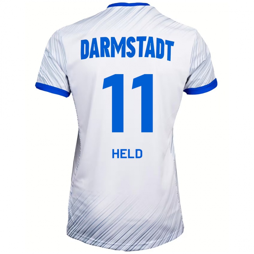 Kinder Henry Held #11 Weiß Blau Auswärtstrikot Trikot 2024/25 T-Shirt