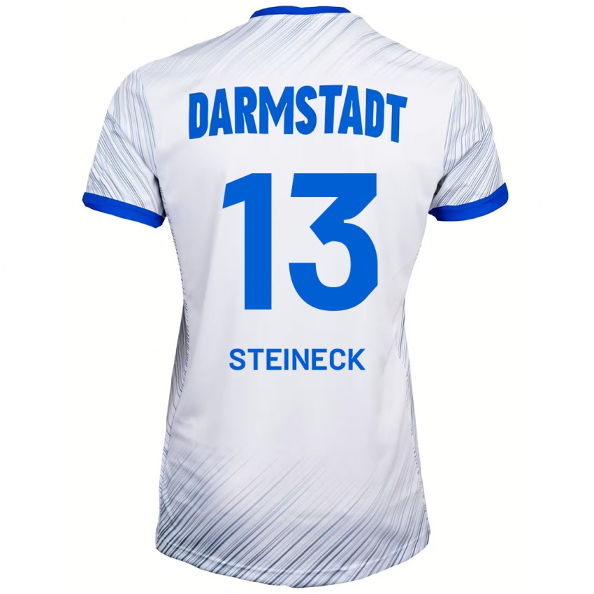 Kinder Tom Steineck #13 Weiß Blau Auswärtstrikot Trikot 2024/25 T-Shirt