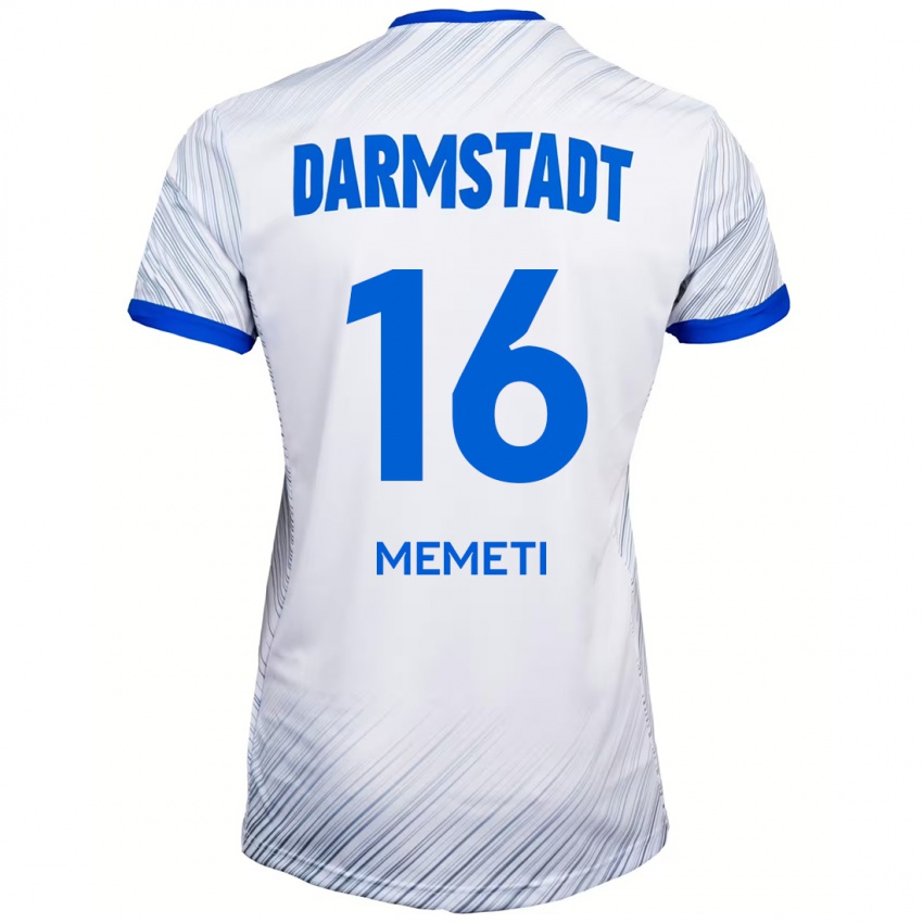 Kinder Dilon Memeti #16 Weiß Blau Auswärtstrikot Trikot 2024/25 T-Shirt