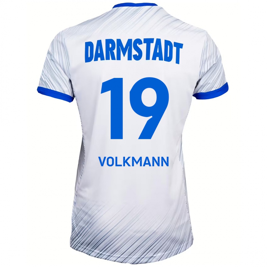 Kinder Japhet Volkmann #19 Weiß Blau Auswärtstrikot Trikot 2024/25 T-Shirt