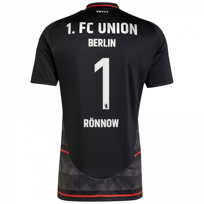 Kinder Frederik Rönnow #1 Schwarz Auswärtstrikot Trikot 2024/25 T-Shirt