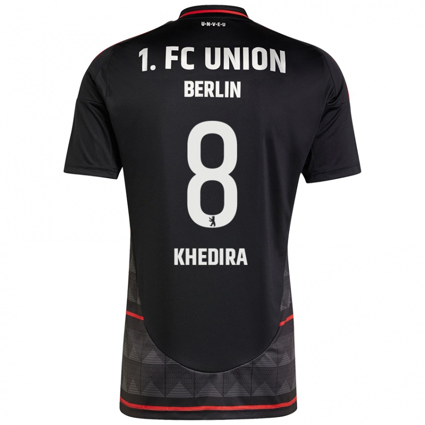 Kinder Rani Khedira #8 Schwarz Auswärtstrikot Trikot 2024/25 T-Shirt