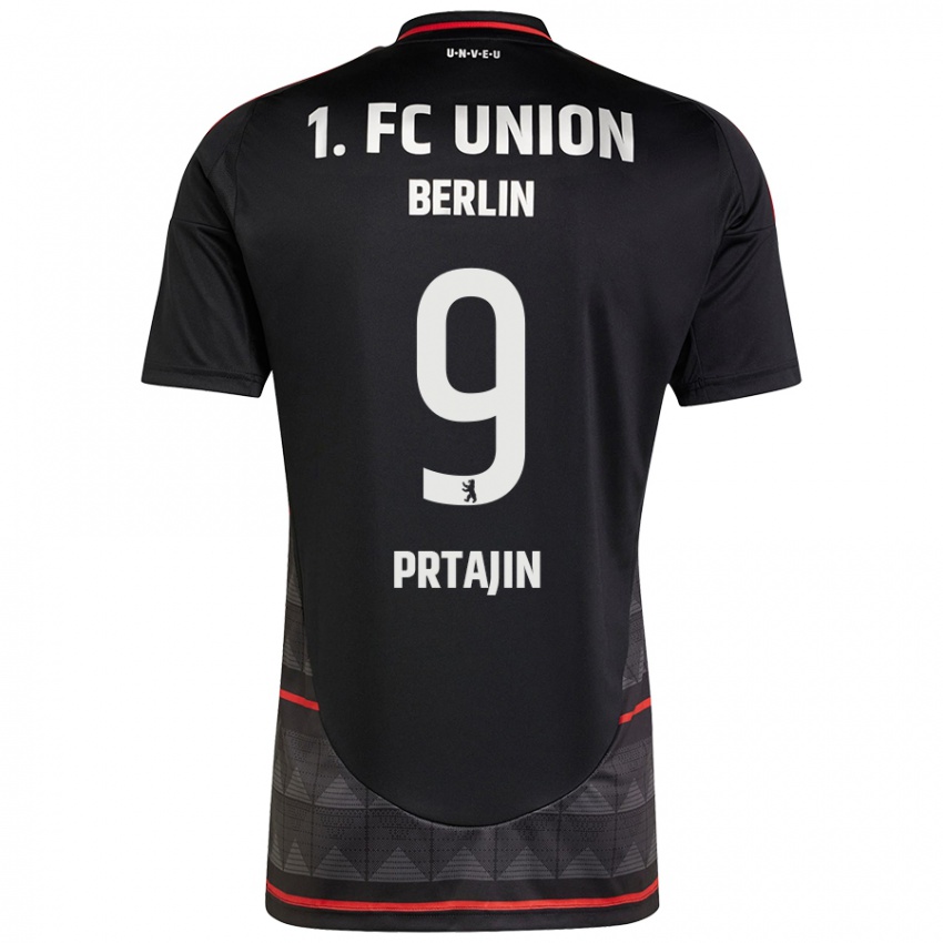 Kinder Ivan Prtajin #9 Schwarz Auswärtstrikot Trikot 2024/25 T-Shirt