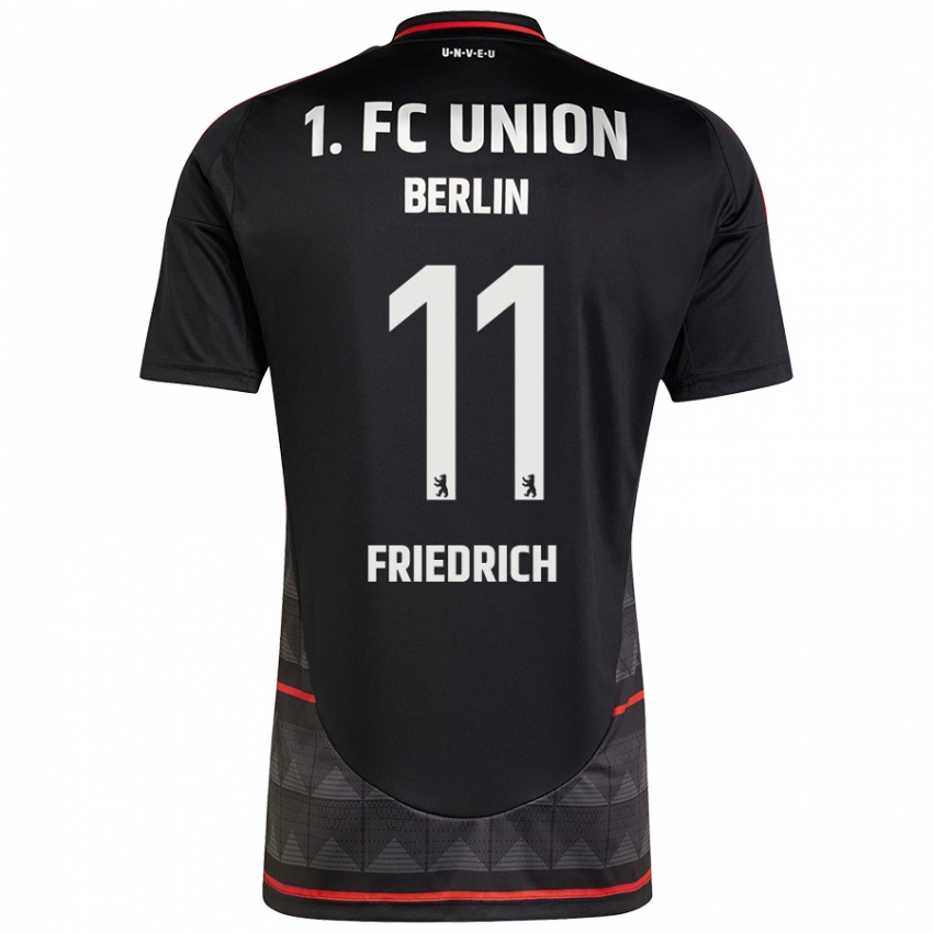 Kinder Julien Friedrich #11 Schwarz Auswärtstrikot Trikot 2024/25 T-Shirt