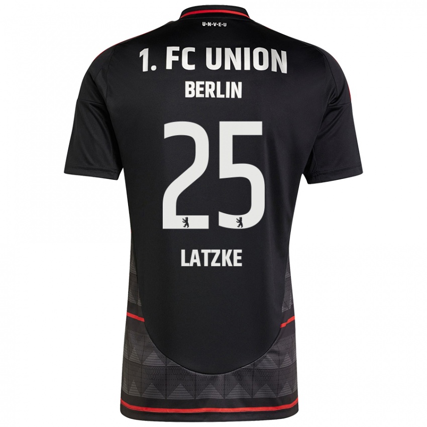 Kinder Jannes Latzke #25 Schwarz Auswärtstrikot Trikot 2024/25 T-Shirt