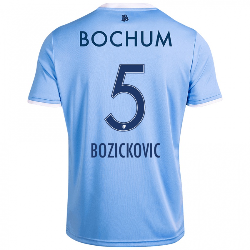 Kinder Niko Bozickovic #5 Himmelblau Auswärtstrikot Trikot 2024/25 T-Shirt