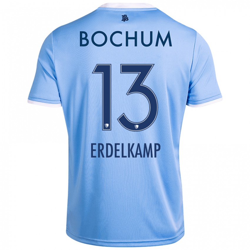 Kinder Luca Erdelkamp #13 Himmelblau Auswärtstrikot Trikot 2024/25 T-Shirt