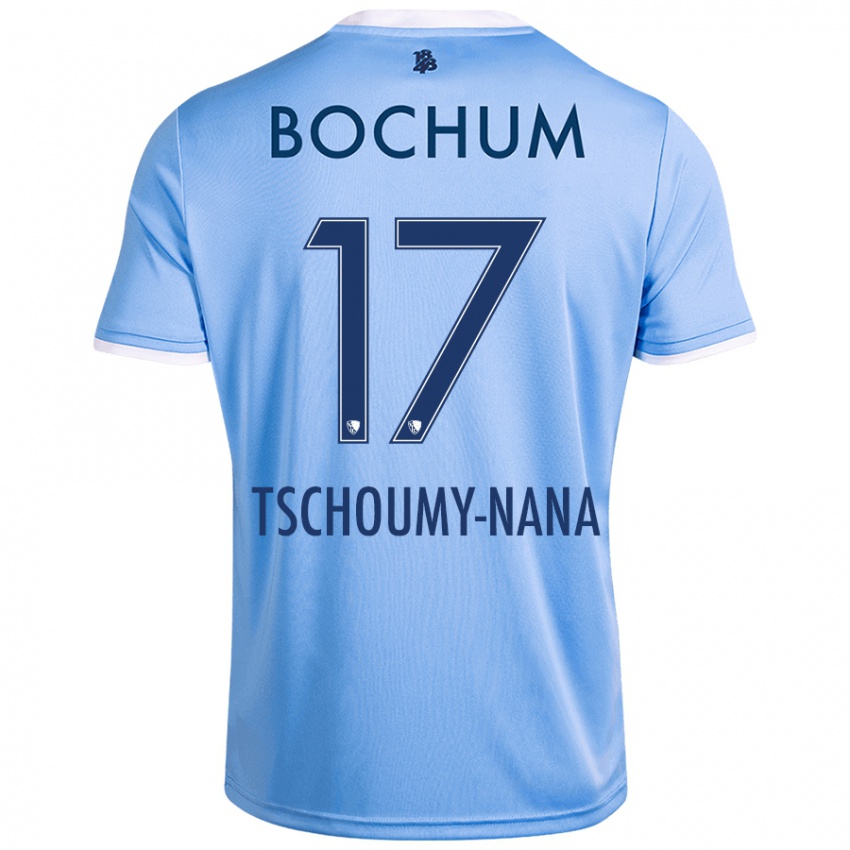 Kinder Daryl Tschoumy-Nana #17 Himmelblau Auswärtstrikot Trikot 2024/25 T-Shirt