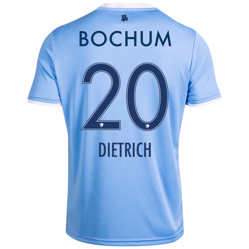 Kinder Sam Dietrich #20 Himmelblau Auswärtstrikot Trikot 2024/25 T-Shirt