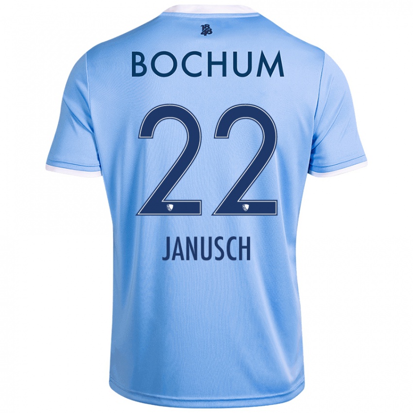 Kinder Thees Janusch #22 Himmelblau Auswärtstrikot Trikot 2024/25 T-Shirt