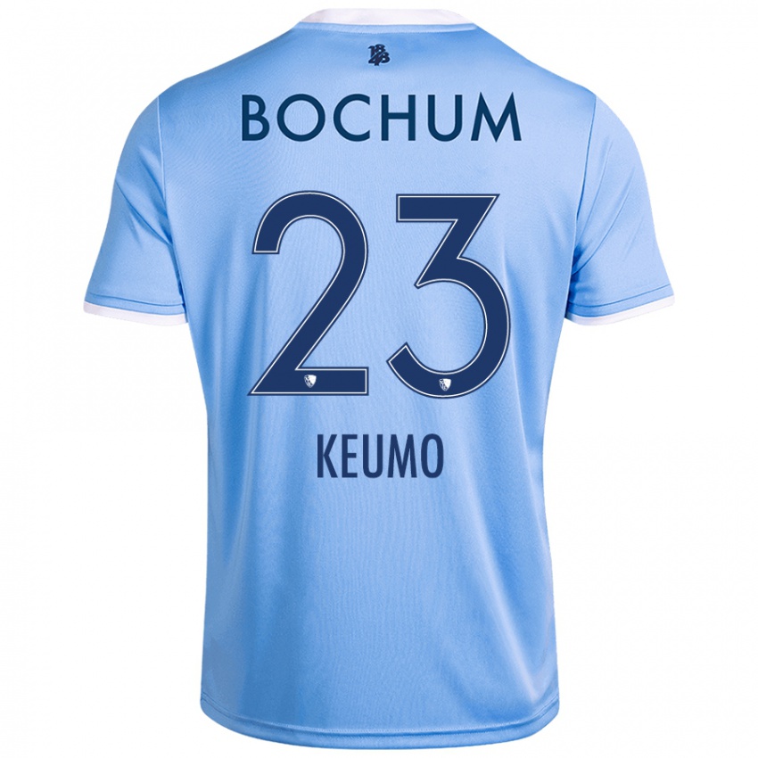 Kinder Owono-Darnell Keumo #23 Himmelblau Auswärtstrikot Trikot 2024/25 T-Shirt