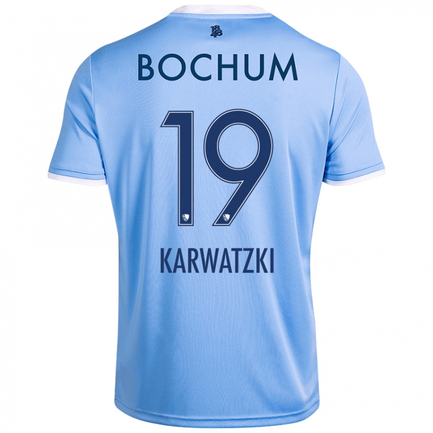 Kinder Lucy Karwatzki #19 Himmelblau Auswärtstrikot Trikot 2024/25 T-Shirt