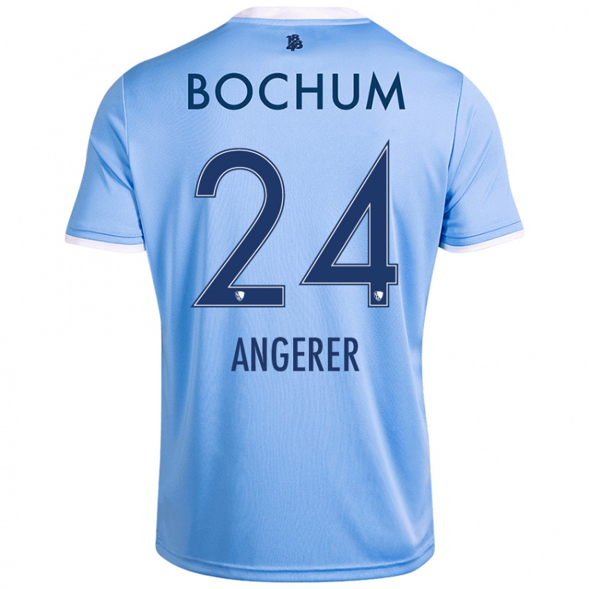 Kinder Alina Angerer #24 Himmelblau Auswärtstrikot Trikot 2024/25 T-Shirt