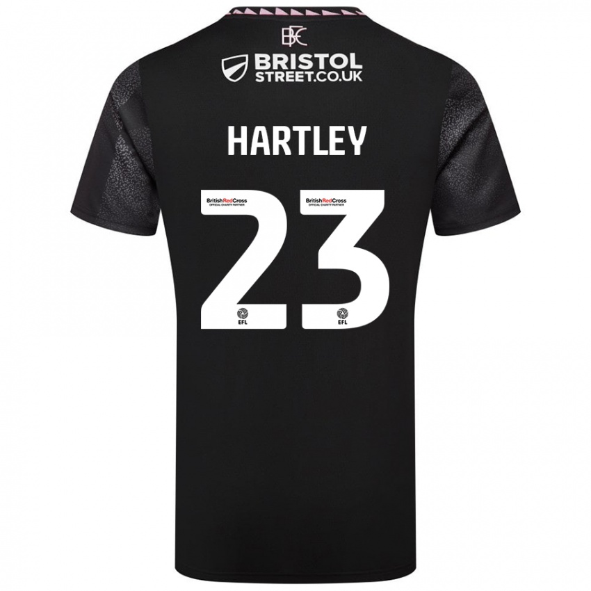 Kinder Naomi Hartley #23 Schwarz Auswärtstrikot Trikot 2024/25 T-Shirt