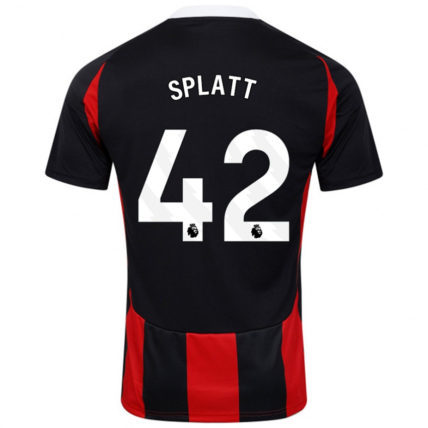 Kinder Delano Splatt #42 Schwarz Rot Auswärtstrikot Trikot 2024/25 T-Shirt