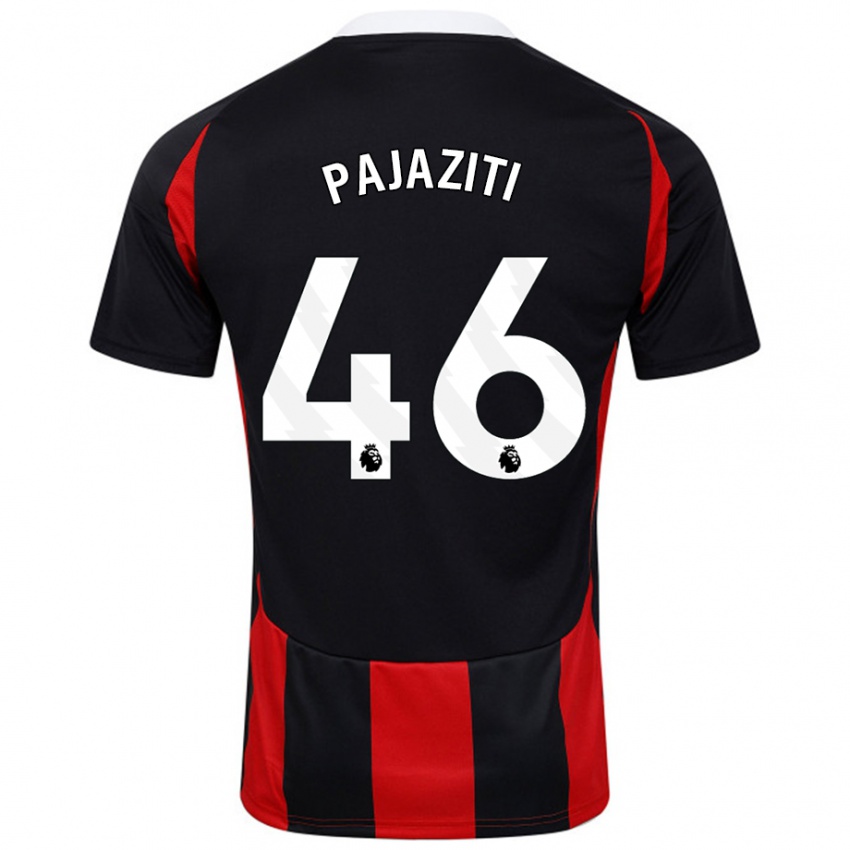 Kinder Adrion Pajaziti #46 Schwarz Rot Auswärtstrikot Trikot 2024/25 T-Shirt