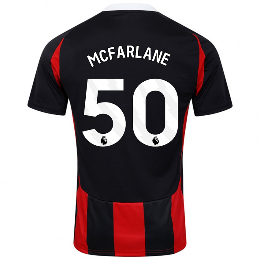 Kinder Callum Mcfarlane #50 Schwarz Rot Auswärtstrikot Trikot 2024/25 T-Shirt