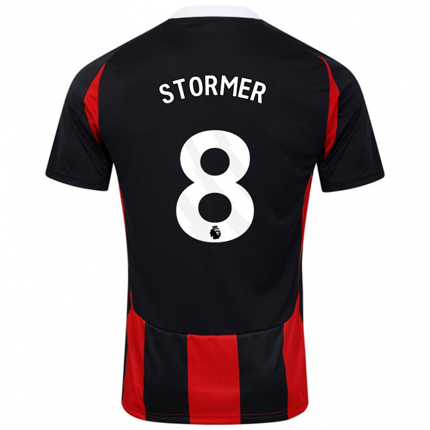 Kinder Becky Stormer #8 Schwarz Rot Auswärtstrikot Trikot 2024/25 T-Shirt