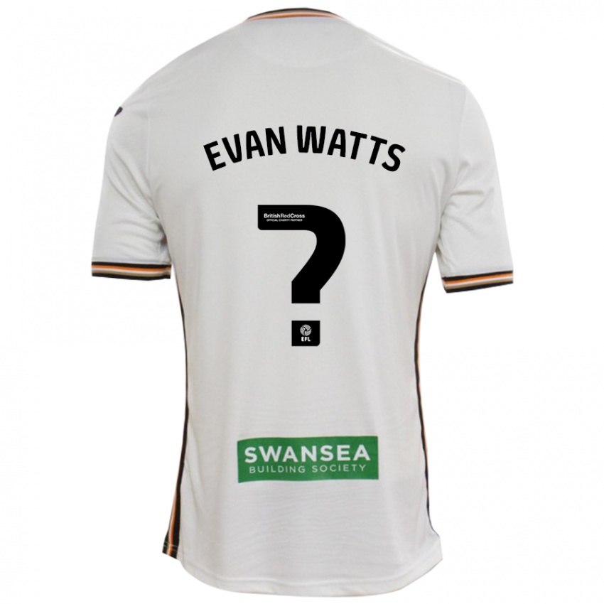 Herren Evan Watts #0 Rot Weiß Heimtrikot Trikot 2024/25 T-Shirt