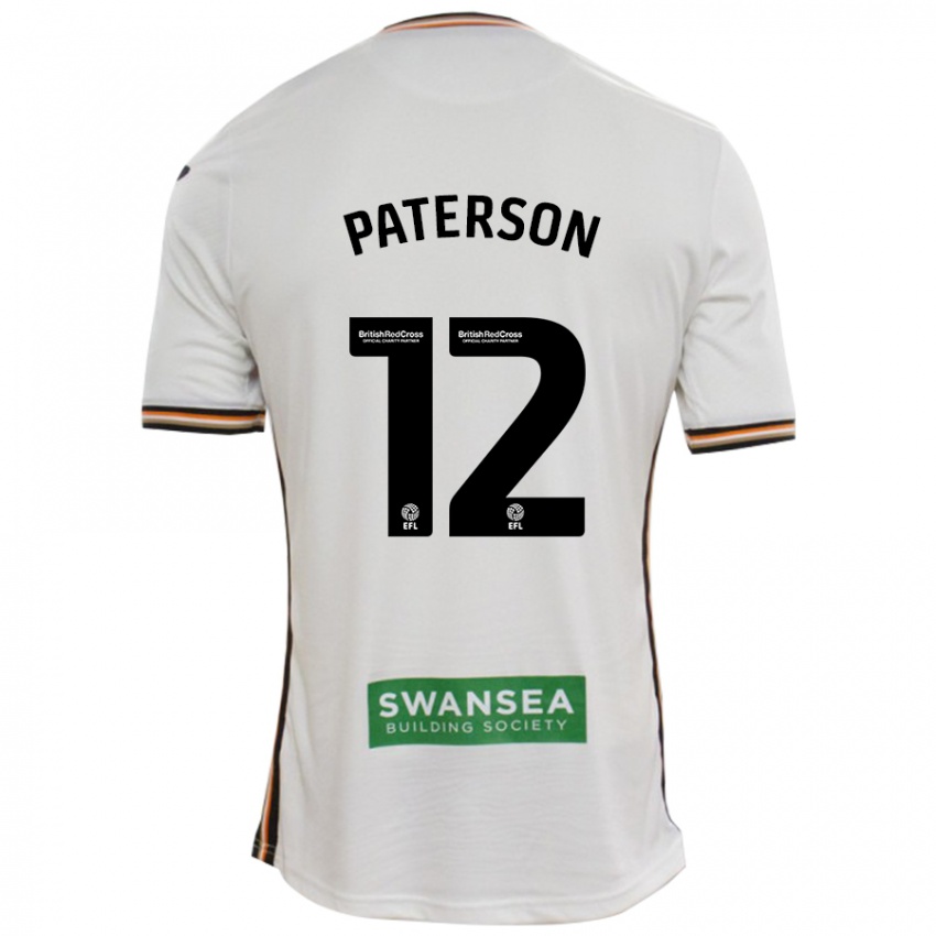 Herren Jamie Paterson #12 Rot Weiß Heimtrikot Trikot 2024/25 T-Shirt