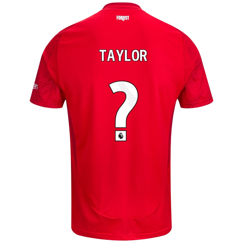 Herren Dale Taylor #0 Rot Weiß Heimtrikot Trikot 2024/25 T-Shirt