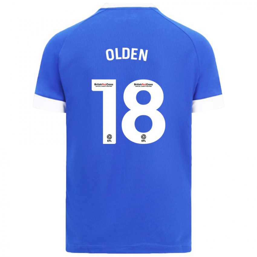 Herren Mackenzie Olden #18 Himmelblau Heimtrikot Trikot 2024/25 T-Shirt