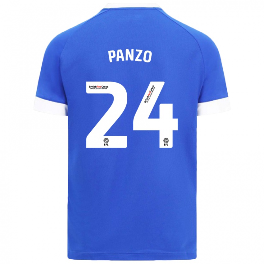 Herren Jonathan Panzo #24 Himmelblau Heimtrikot Trikot 2024/25 T-Shirt