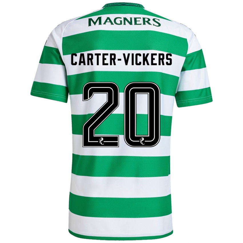 Herren Cameron Carter-Vickers #20 Grün Weiß Heimtrikot Trikot 2024/25 T-Shirt