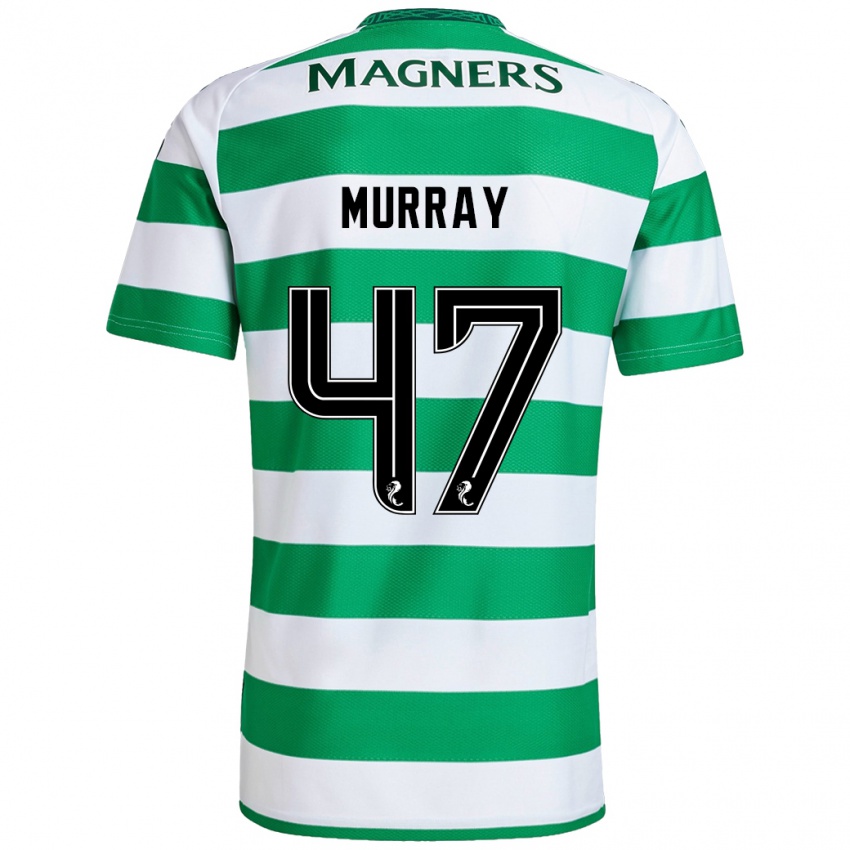 Herren Dane Murray #47 Grün Weiß Heimtrikot Trikot 2024/25 T-Shirt