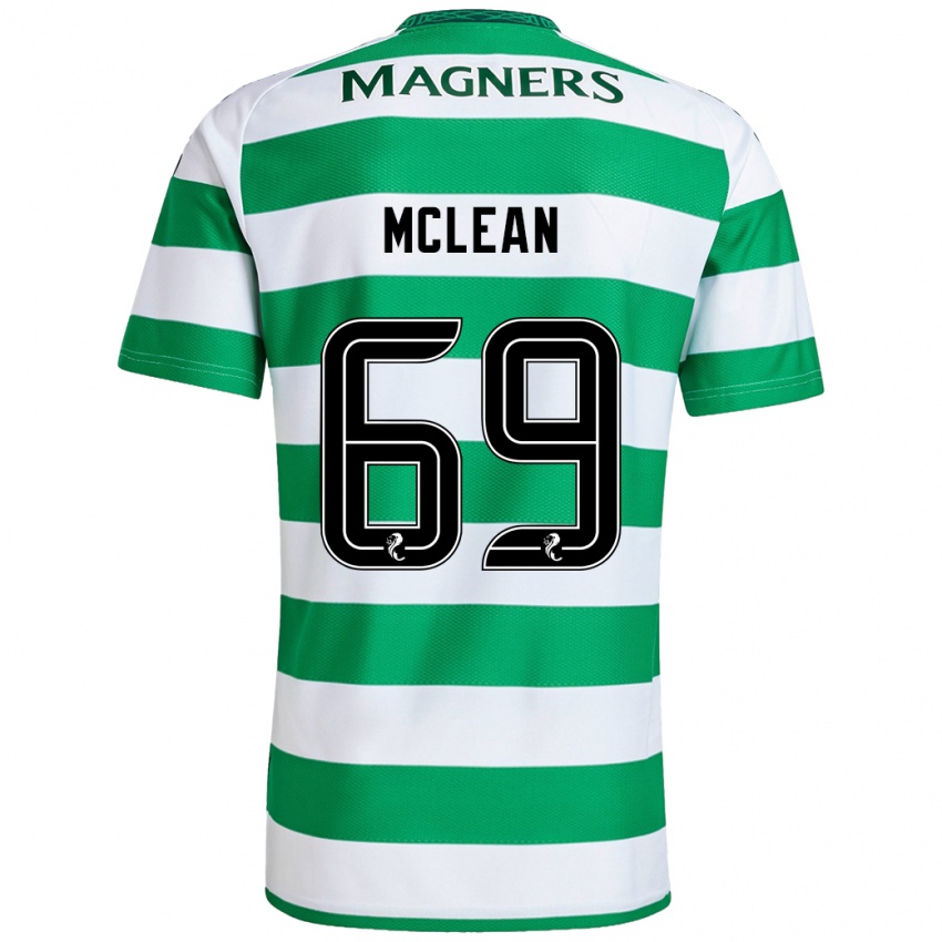 Herren Kai Mclean #69 Grün Weiß Heimtrikot Trikot 2024/25 T-Shirt