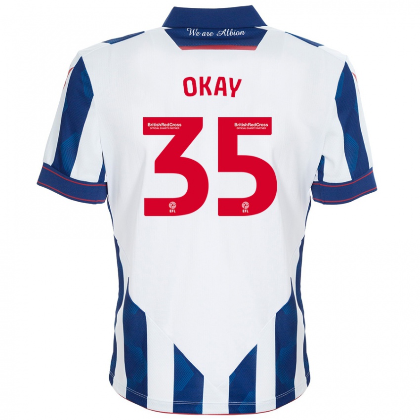 Herren Okay Yokuslu #35 Weiß Dunkelblau Heimtrikot Trikot 2024/25 T-Shirt