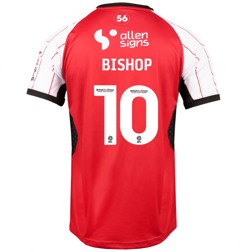 Herren Teddy Bishop #10 Weiß Heimtrikot Trikot 2024/25 T-Shirt