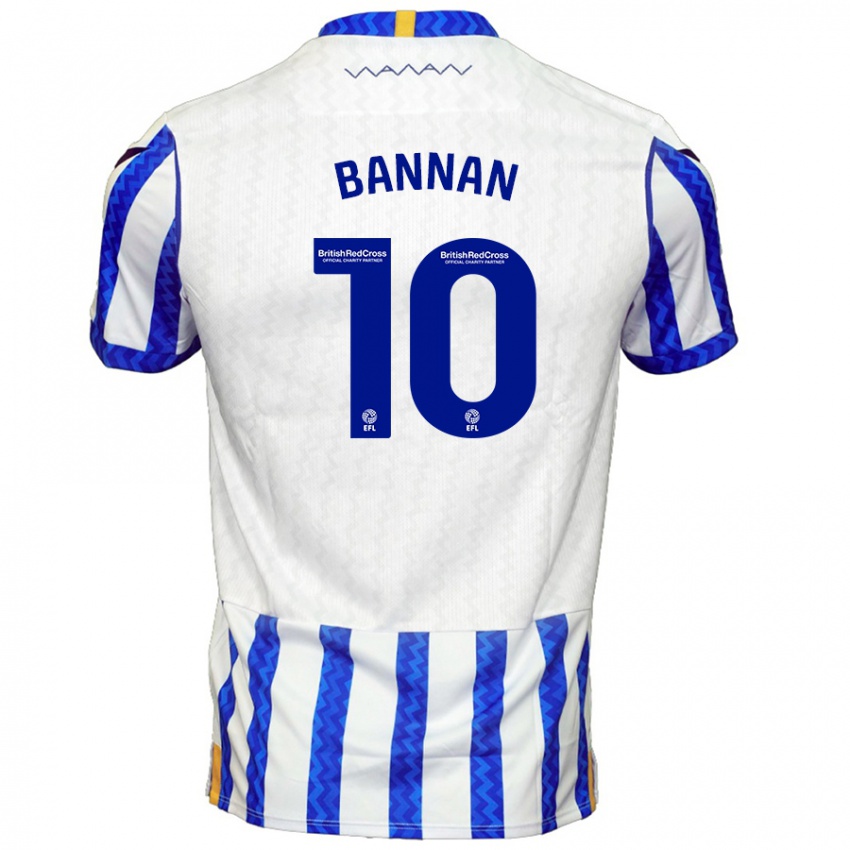 Herren Barry Bannan #10 Blau Weiß Heimtrikot Trikot 2024/25 T-Shirt