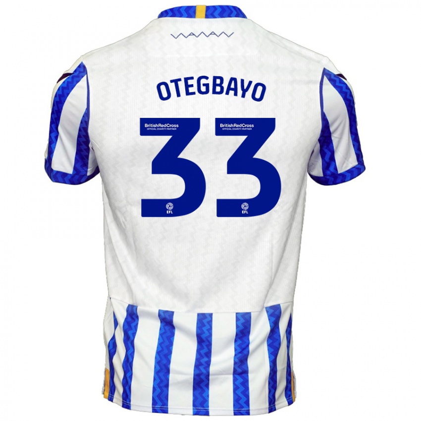 Herren Gabriel Otegbayo #33 Blau Weiß Heimtrikot Trikot 2024/25 T-Shirt