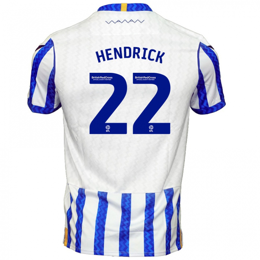 Herren Jeff Hendrick #22 Blau Weiß Heimtrikot Trikot 2024/25 T-Shirt