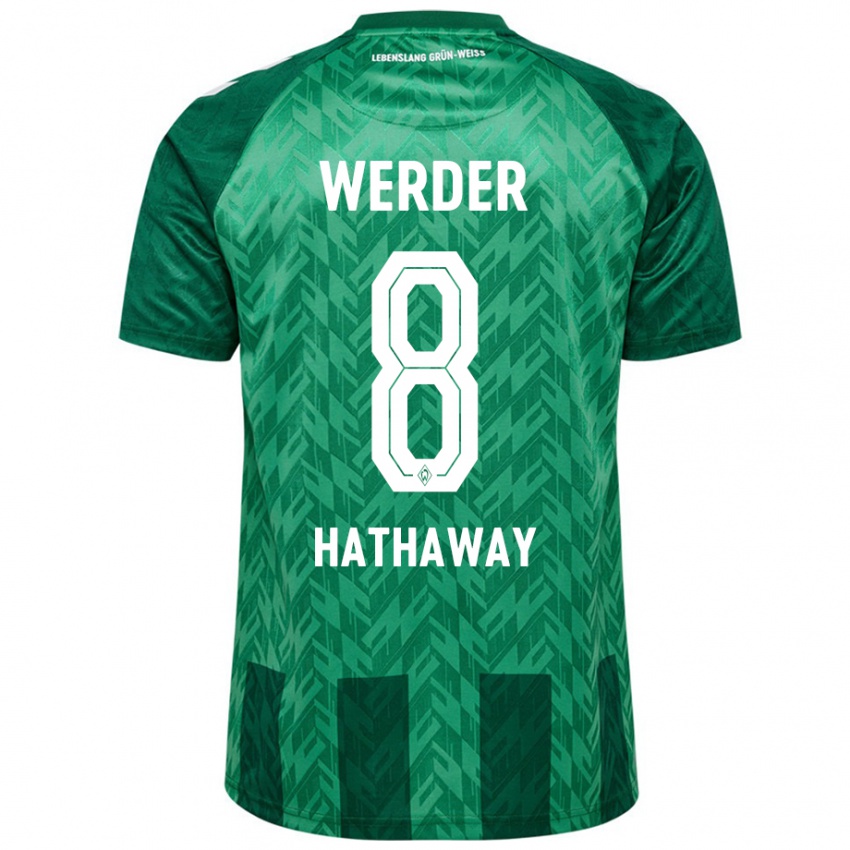 Herren Max Hathaway #8 Grün Heimtrikot Trikot 2024/25 T-Shirt