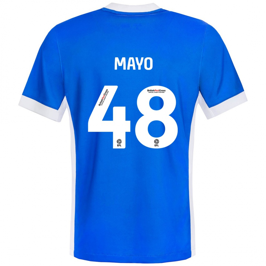 Herren Bradley Mayo #48 Blau Weiß Heimtrikot Trikot 2024/25 T-Shirt