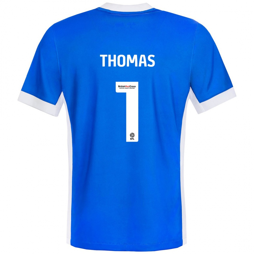 Herren Lucy Thomas #1 Blau Weiß Heimtrikot Trikot 2024/25 T-Shirt