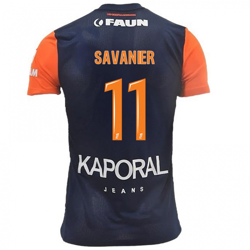 Herren Téji Savanier #11 Marineblau Orange Heimtrikot Trikot 2024/25 T-Shirt