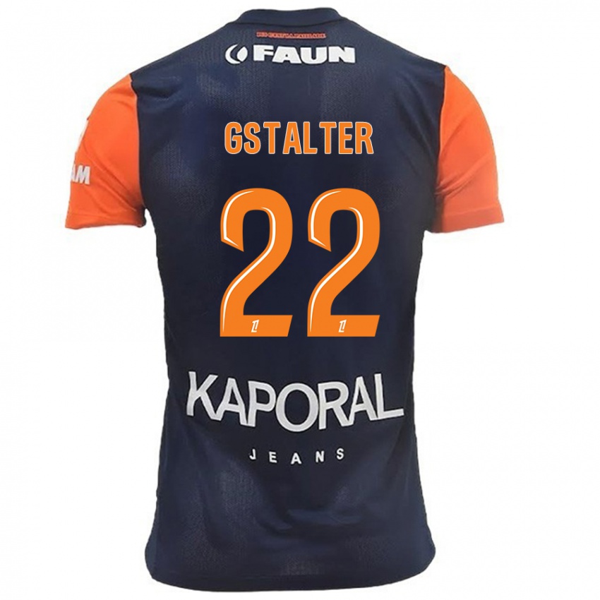 Herren Lola Gstalter #22 Marineblau Orange Heimtrikot Trikot 2024/25 T-Shirt