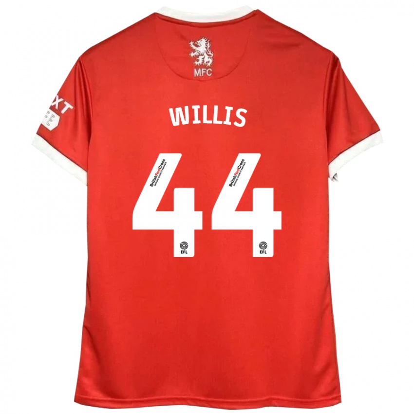 Herren Pharrell Willis #44 Rot Weiß Heimtrikot Trikot 2024/25 T-Shirt