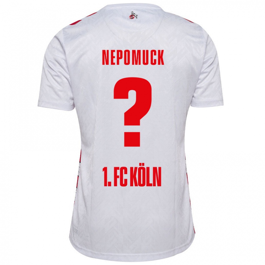 Herren Simon Nepomuck #0 Weiß Rot Heimtrikot Trikot 2024/25 T-Shirt