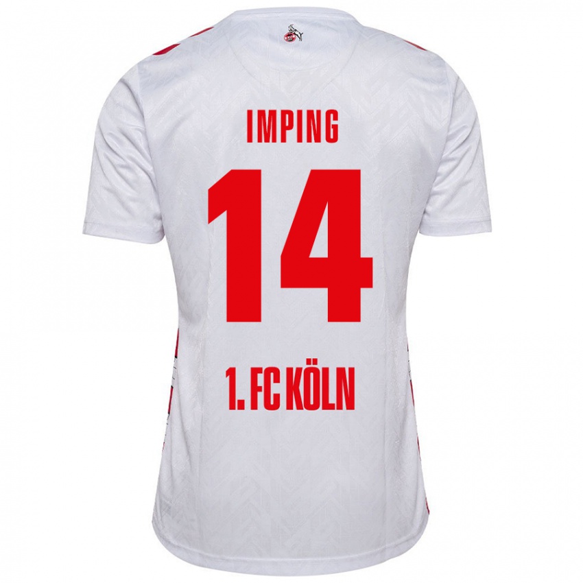 Herren Carlotta Imping #14 Weiß Rot Heimtrikot Trikot 2024/25 T-Shirt