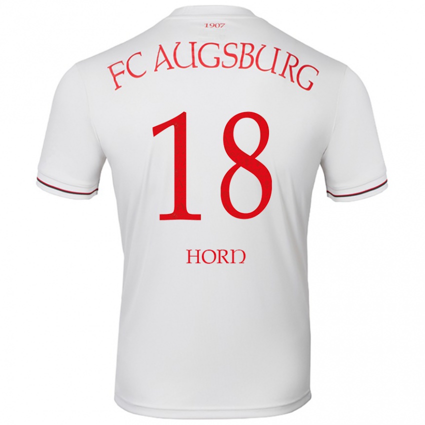 Herren Tobias Horn #18 Weiß Heimtrikot Trikot 2024/25 T-Shirt