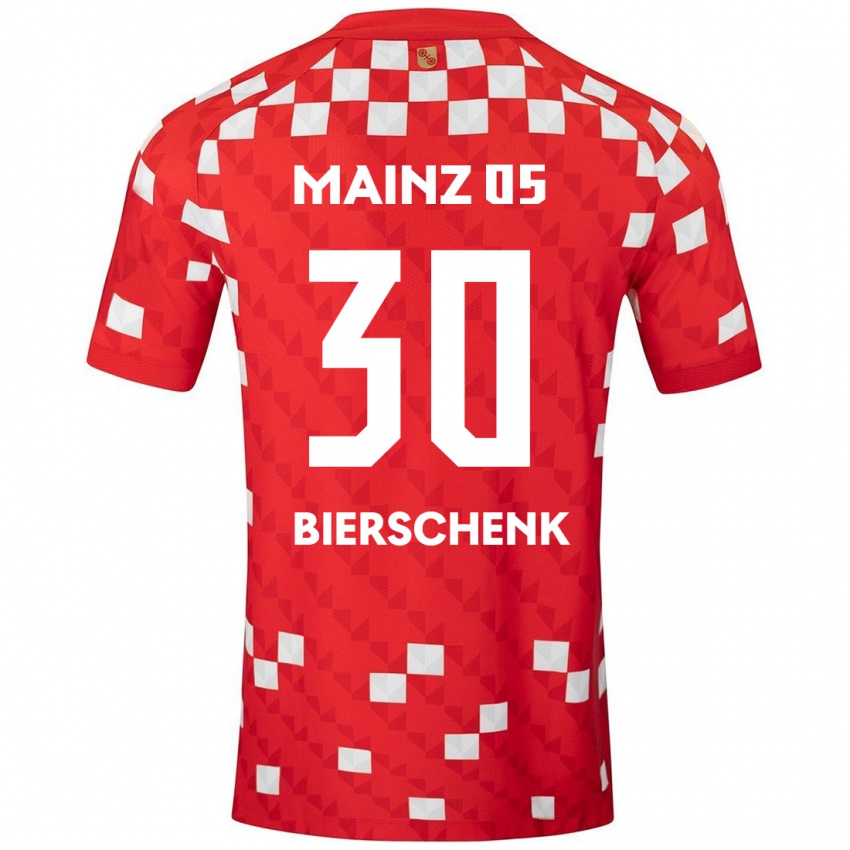 Herren Lovis Bierschenk #30 Weiß Rot Heimtrikot Trikot 2024/25 T-Shirt