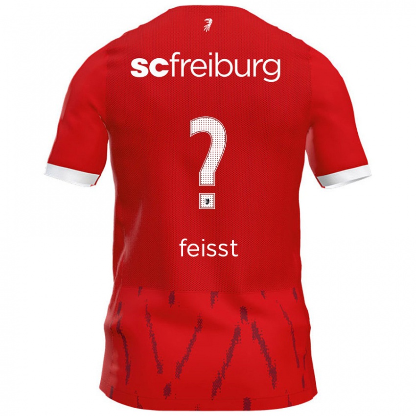 Herren Gian-Luca Feißt #0 Rot Heimtrikot Trikot 2024/25 T-Shirt