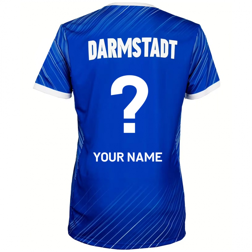 Herren Ihren Namen #0 Blau Weiß Heimtrikot Trikot 2024/25 T-Shirt