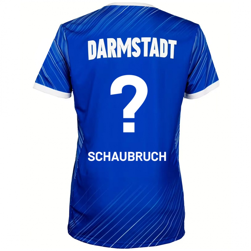 Herren Julian Schaubruch #0 Blau Weiß Heimtrikot Trikot 2024/25 T-Shirt